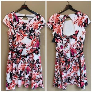 Gabby Skye Floral Skater Dress